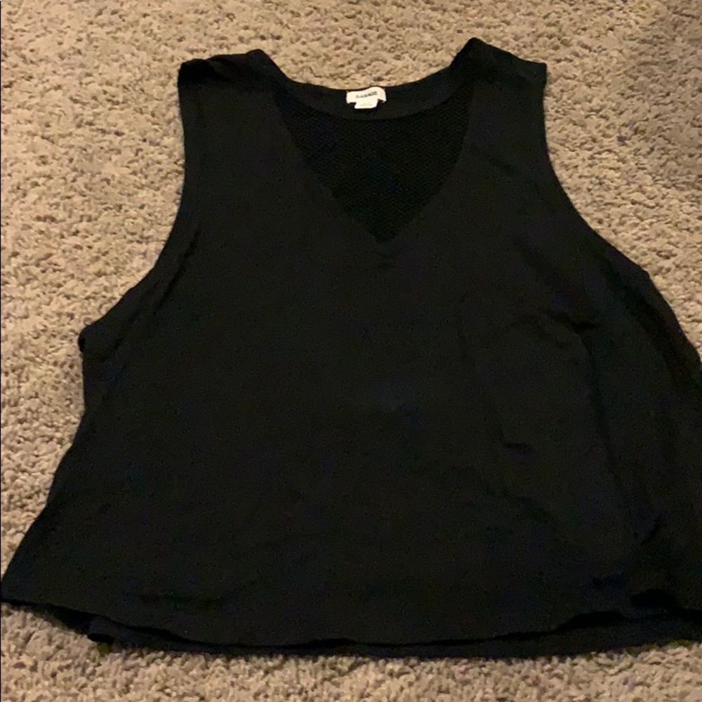 black mesh tank